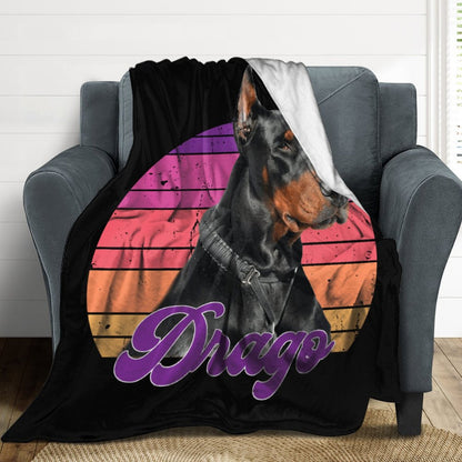 DRAGO -  Flannel Throw Blanket-60"x80"