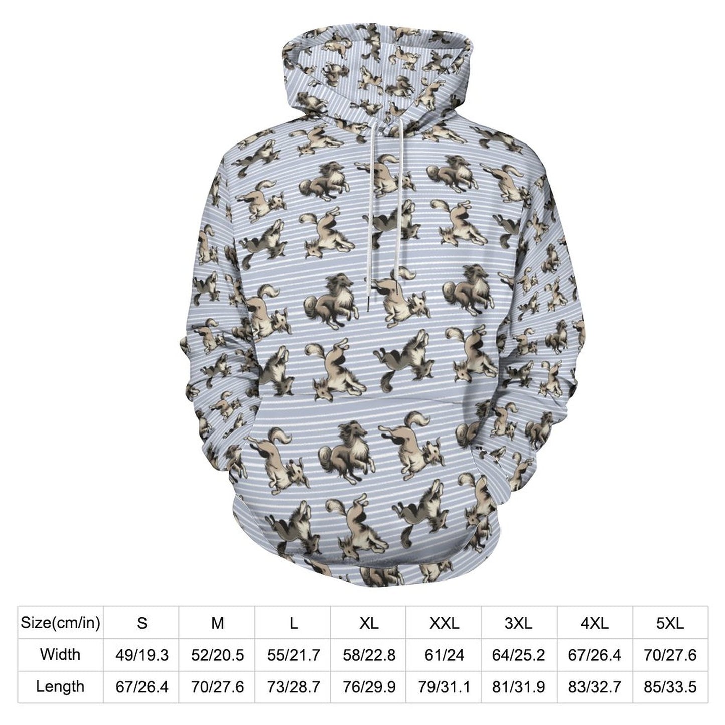 WINDSPRITE  - Silken Windhound  Pattern Hoodie