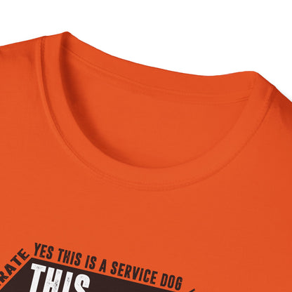 THIS DOG IS ALLOWED - SERVICE DOG _ Unisex Softstyle T-Shirt