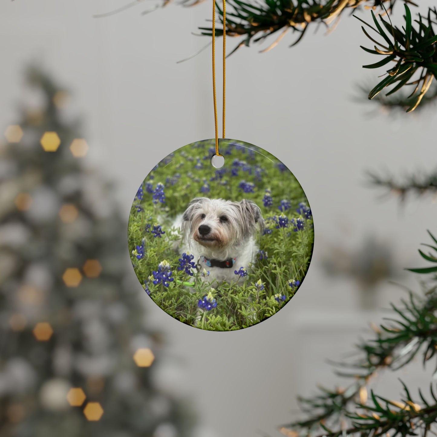 Jeana Burke - Ceramic Ornaments, Double-Sided  CIRCLE
