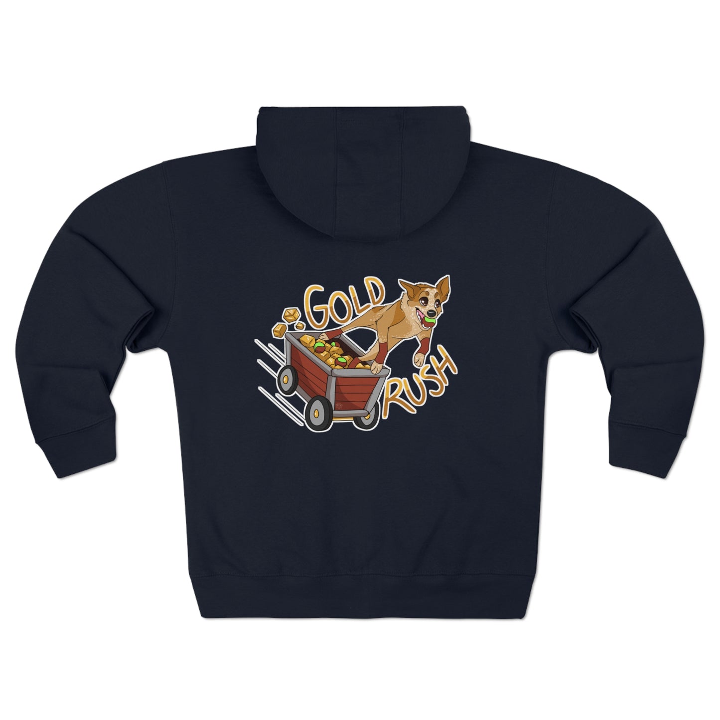 GOLD RUSH FLYBALL Unisex Zip Hoodie