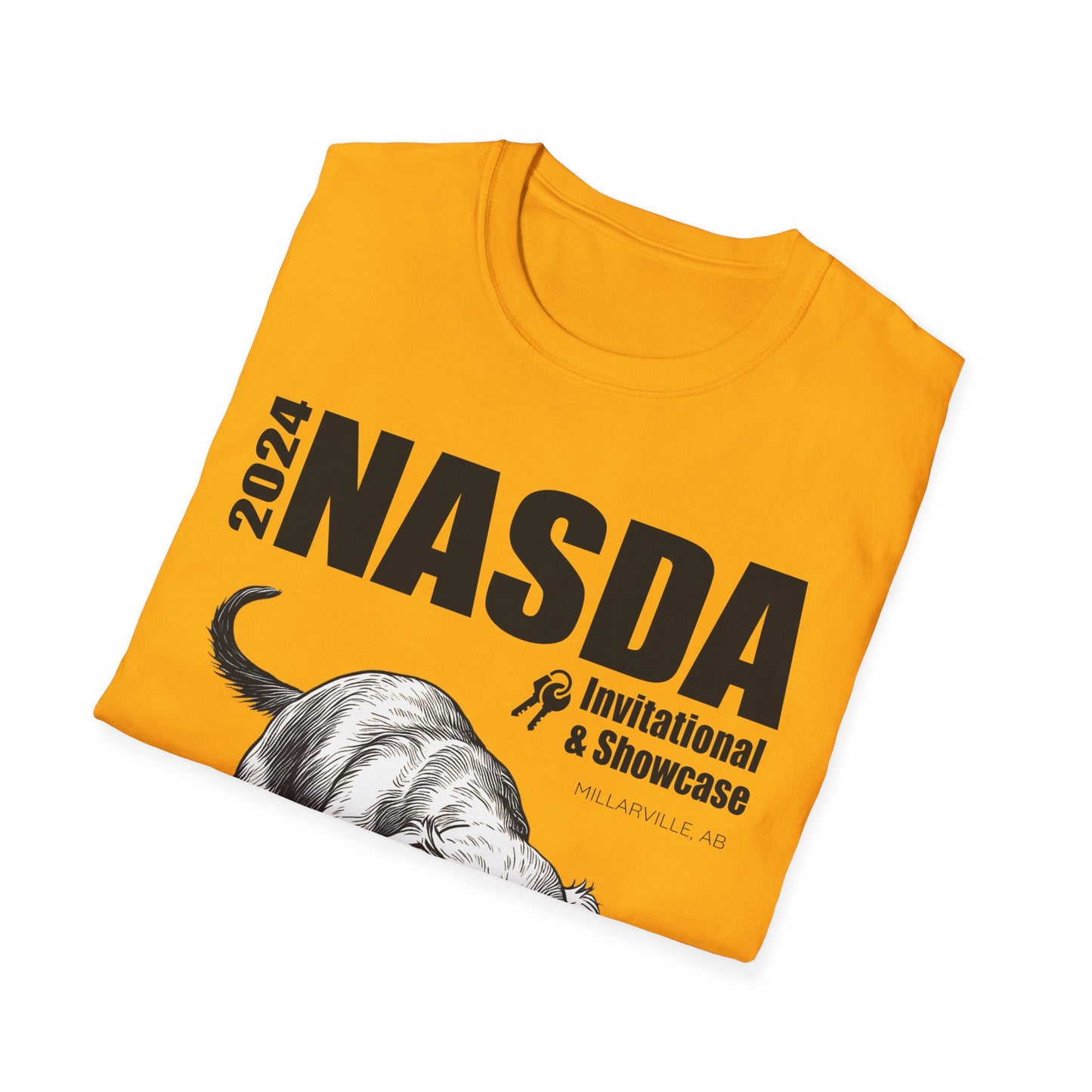*Ginny, Geordie & Gerbils! * WIREHAIRED DACHSHUND - NASDA  Unisex Softstyle T-Shirt
