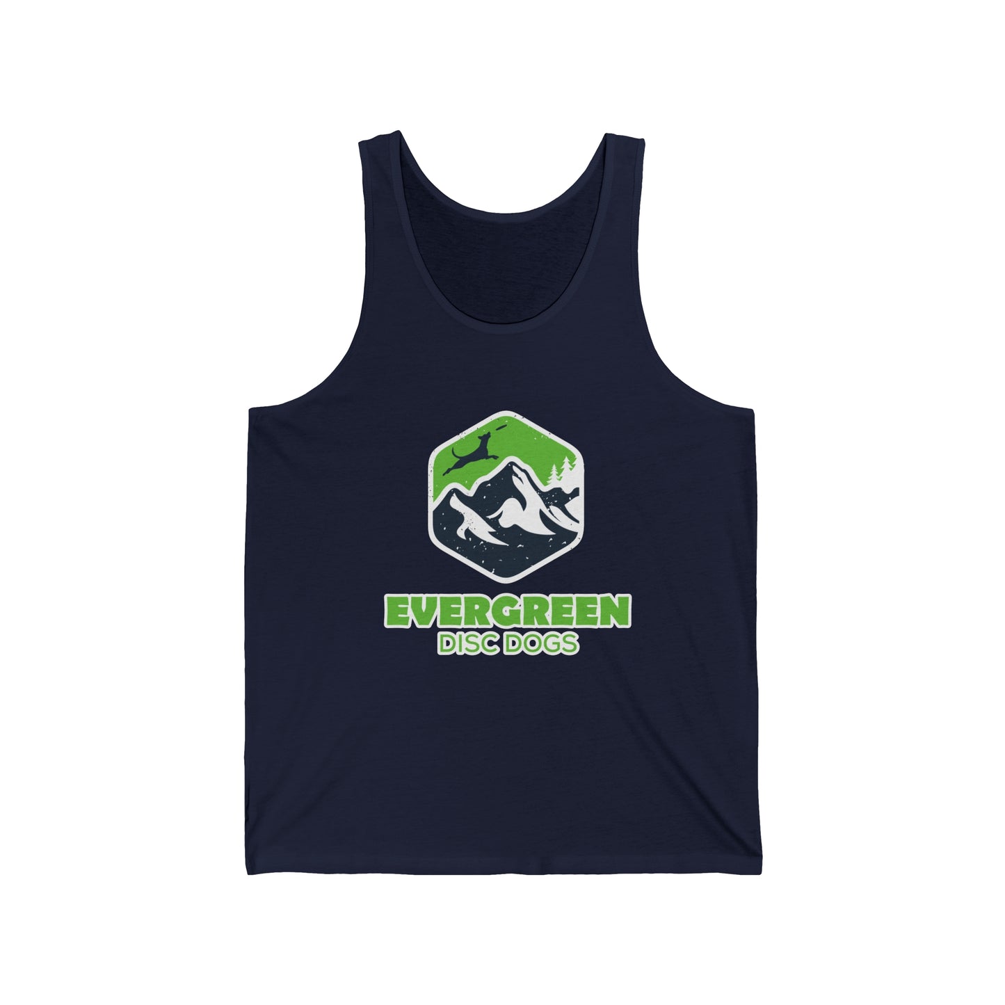 EVERGREEN DISC DOGS Unisex Jersey Tank