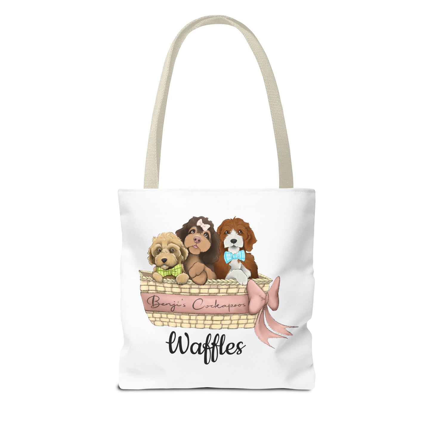 Waffles  Benjis Cockapoos Tote Bag