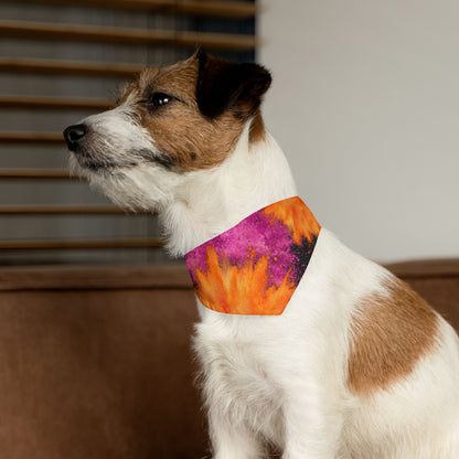 PINK ORANGE POWDER  Pet Bandana Collar