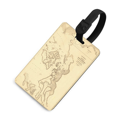 Full-Printed Luggage Tag with Black Hanging Loop
