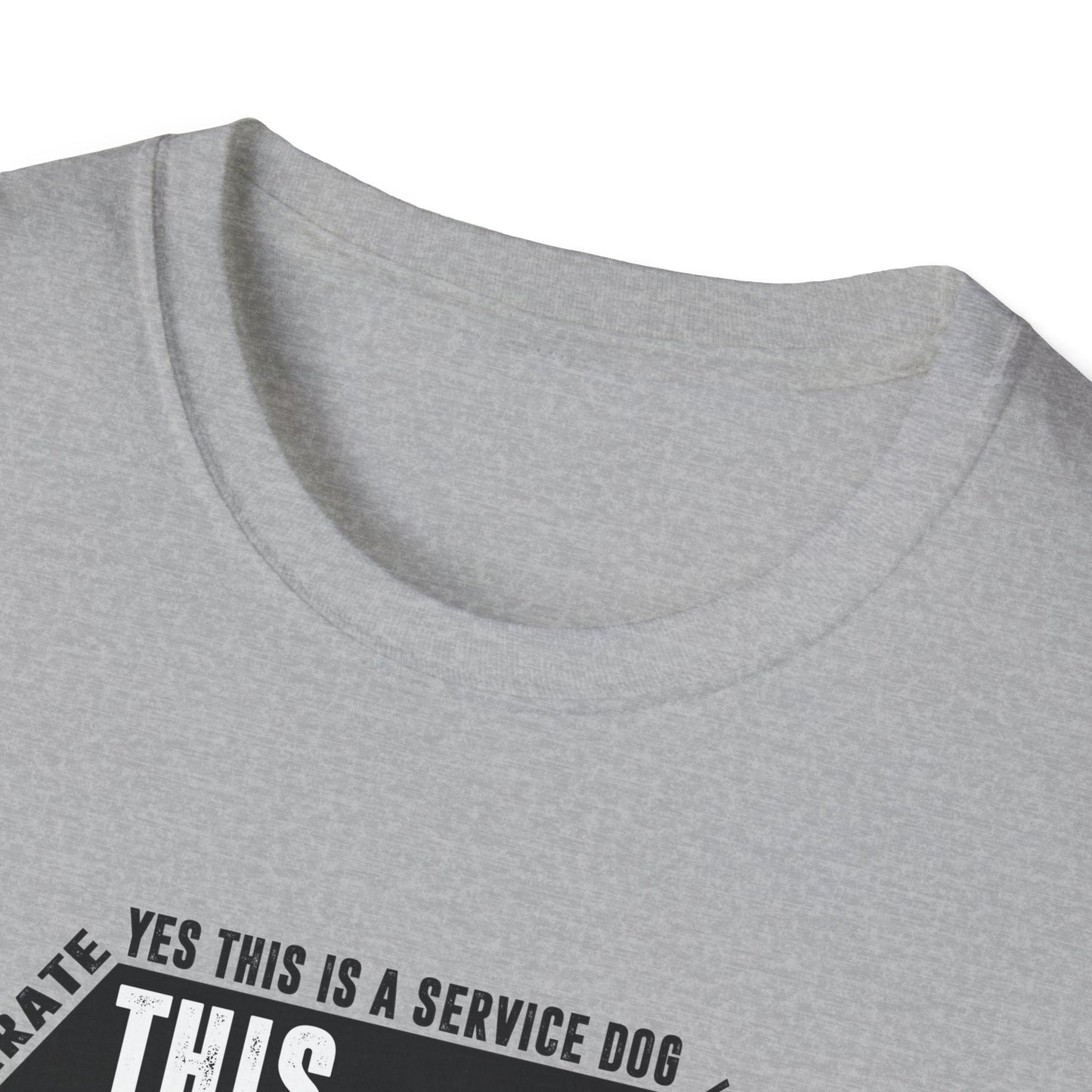 THIS DOG IS ALLOWED - SERVICE DOG _ Unisex Softstyle T-Shirt