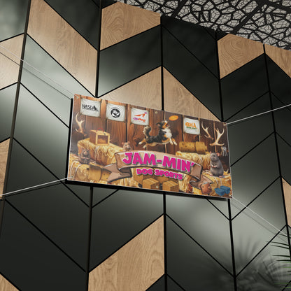 jam in dog Matte Banner