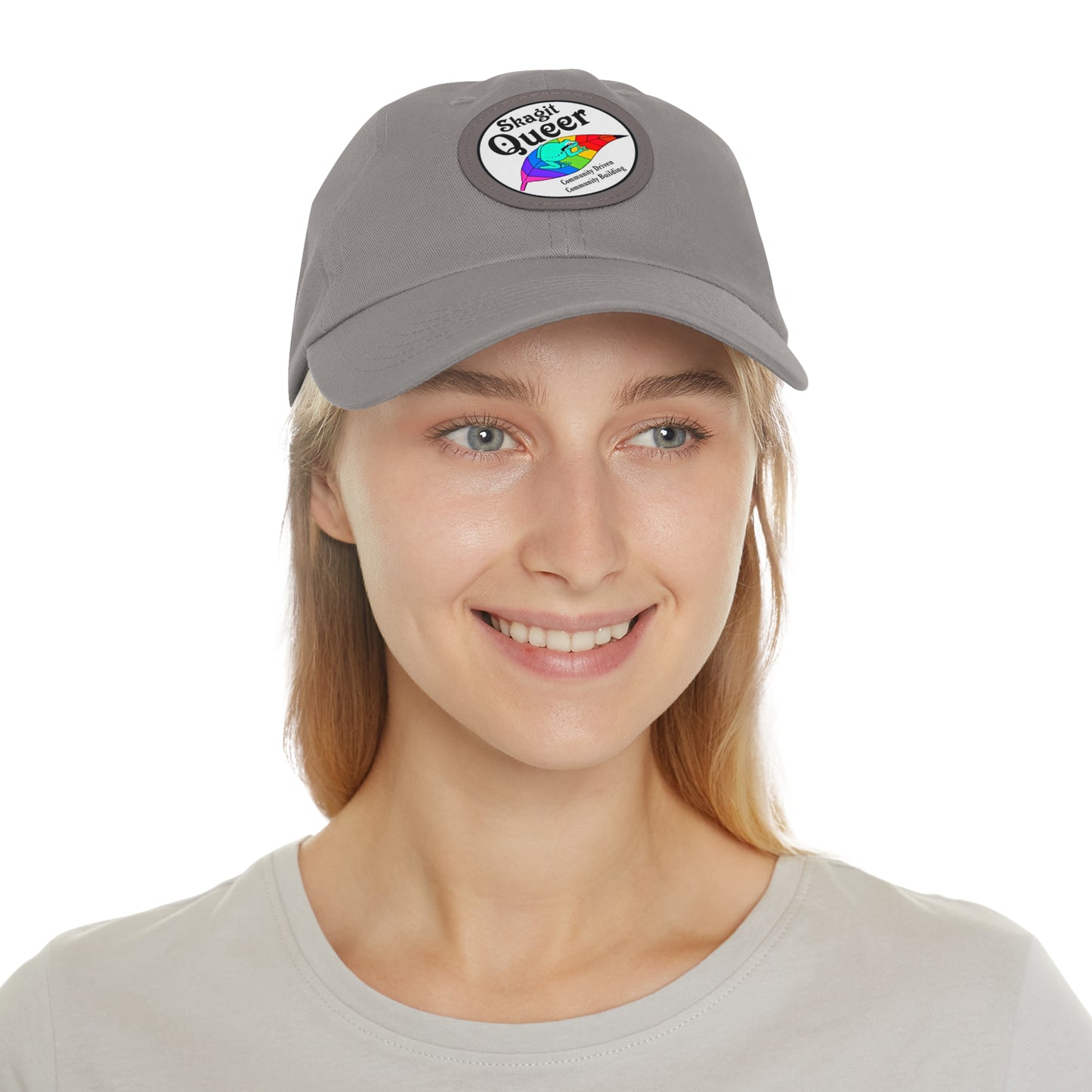 SKAGIT QUEER Hat with Leather Patch (Round)