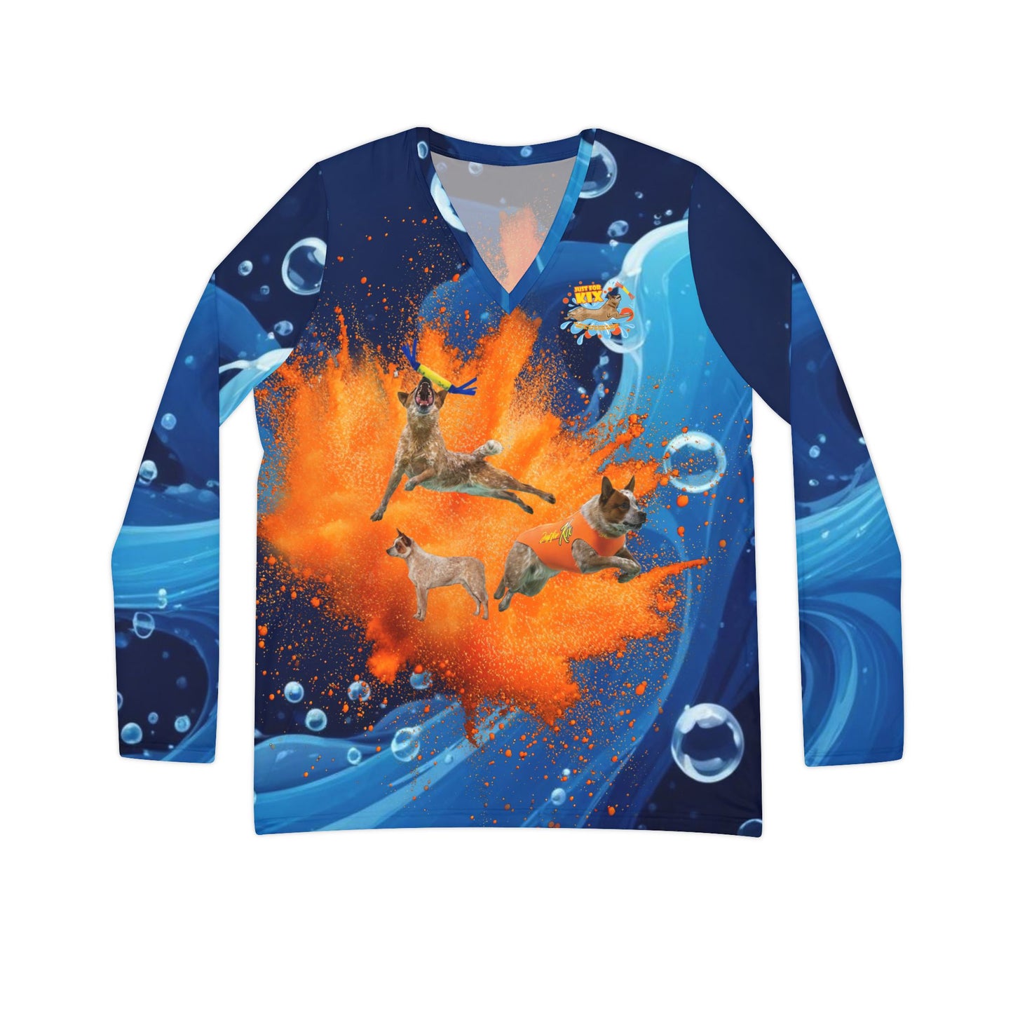 KIX Women's Long Sleeve V-neck Shirt