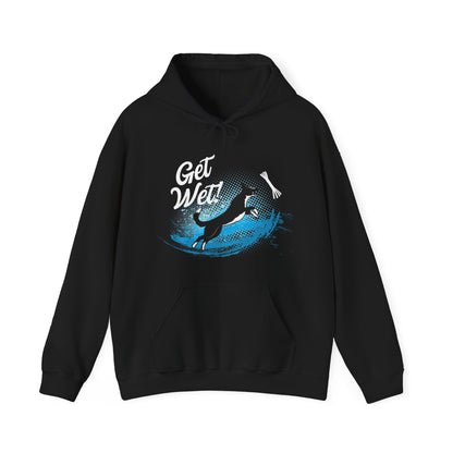 Get Wet 3 SMOOTH BORDER COLLIE - Unisex Heavy Blend™ Hooded Sweatshirt