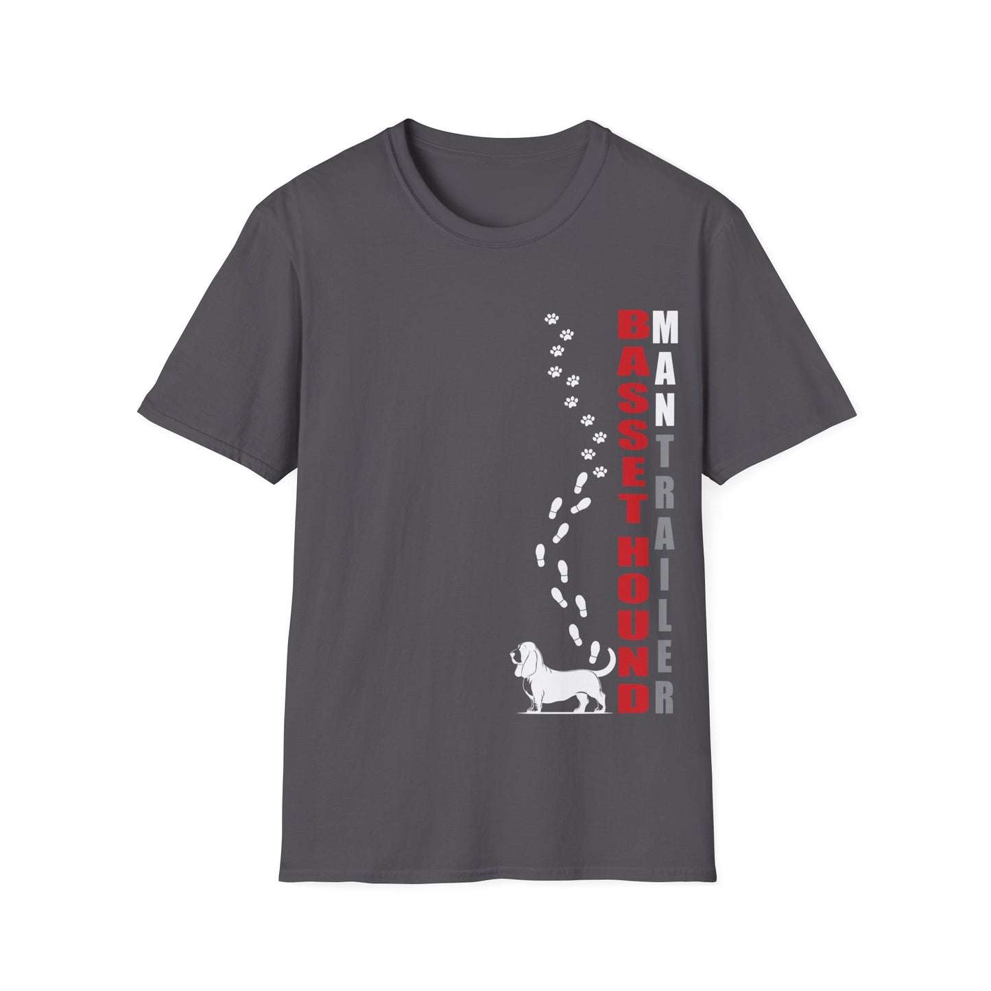 BASSET HOUND - Man Trail Unisex Softstyle T-Shirt