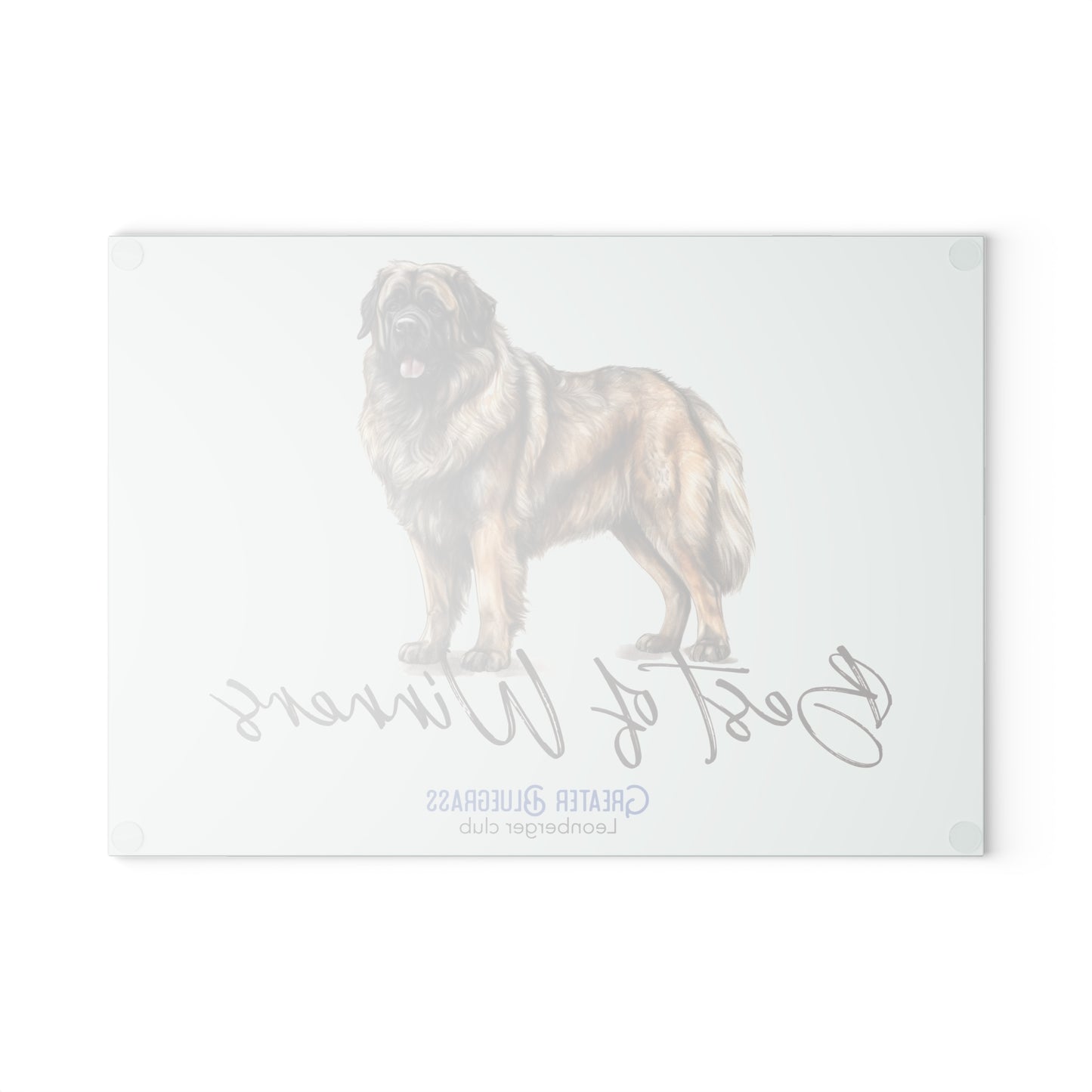 Leonberger Glass Cutting Board