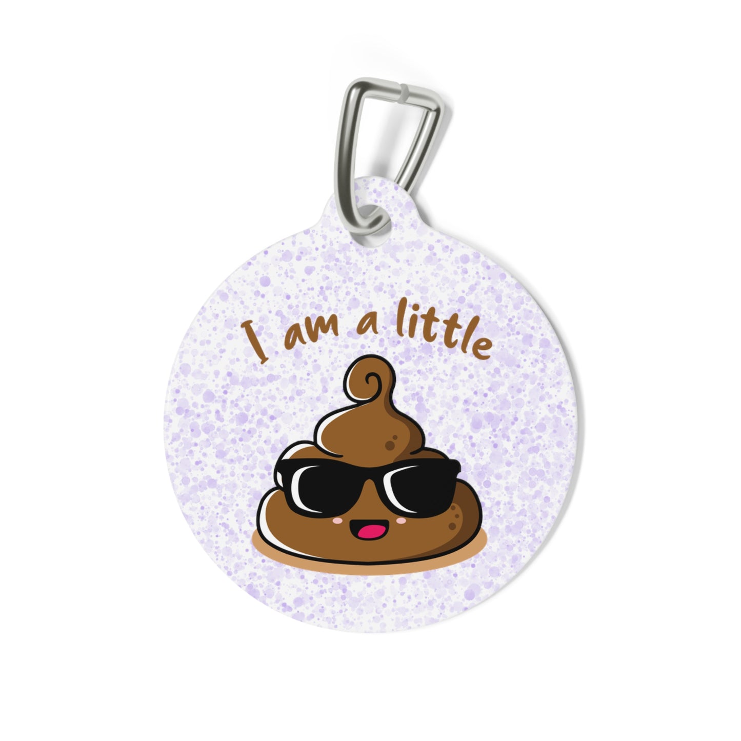 I am a Little..POOP EMOJI - Pet Tag