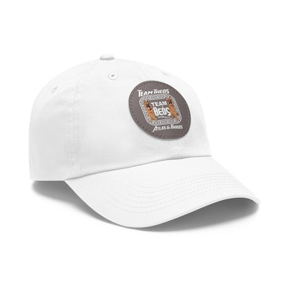 TEAM THEOS - Dad Hat with Leather Patch (Round)