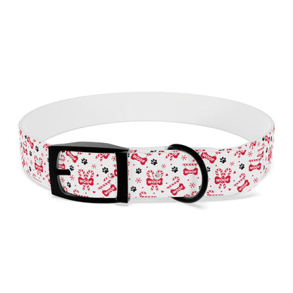 HOLIDAY WOOF CANDY CANES  Dog Collar