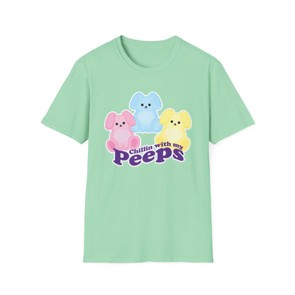 CHILLIN W MY PEEPS Unisex Softstyle T-Shirt EASTER