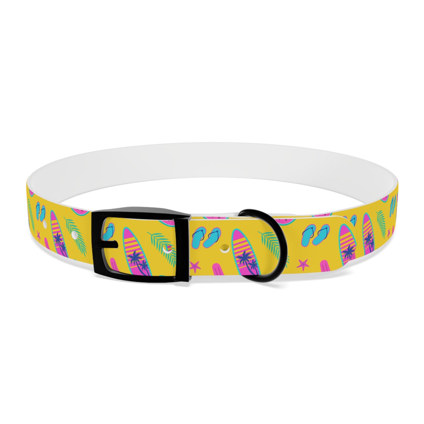 80S Summer Fun  Dog Collar