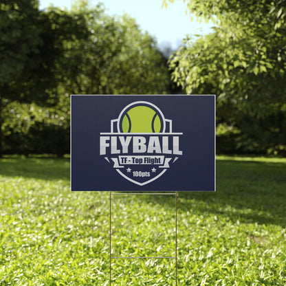 FLYBALL TITLE Plastic Yard Sign