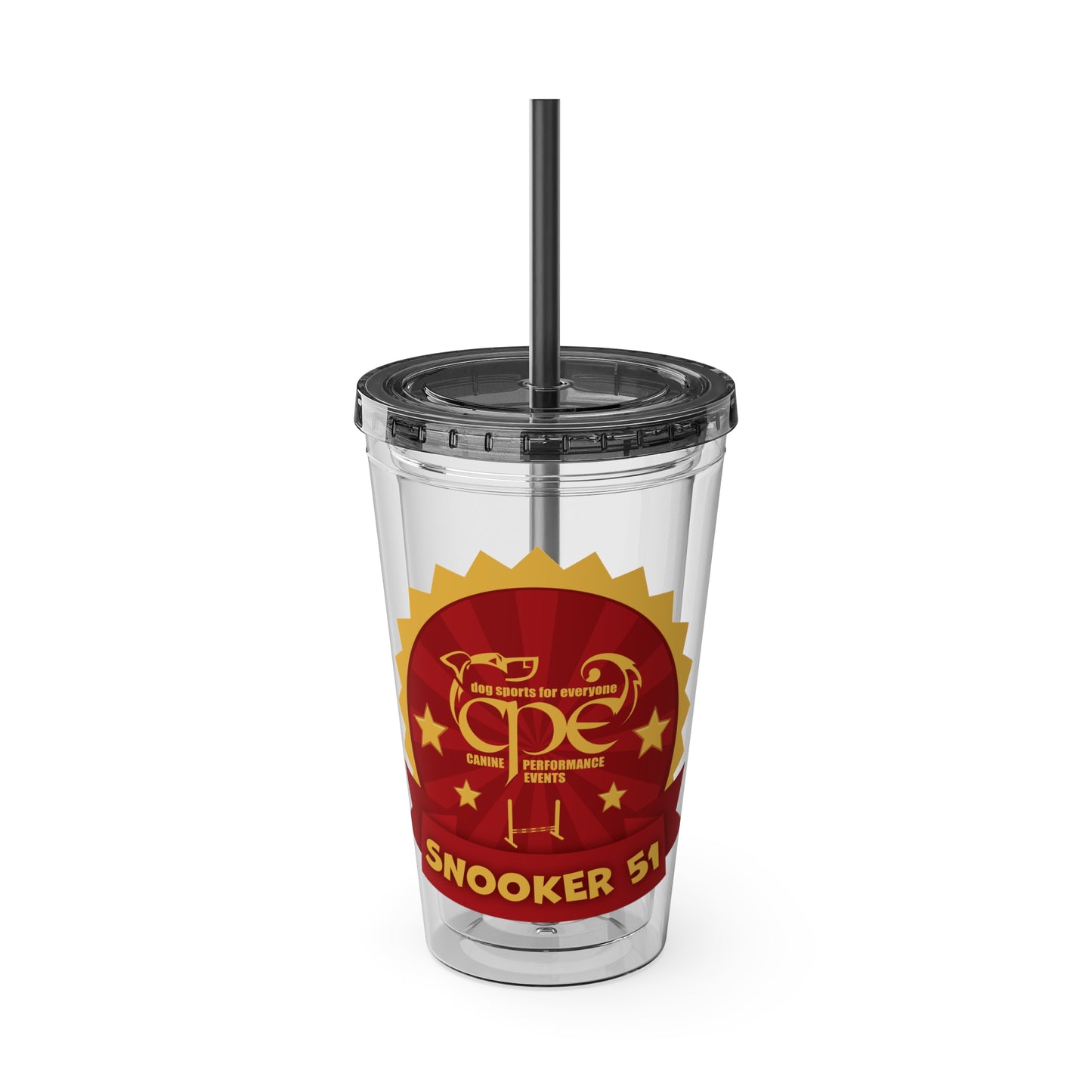 CPE SNOOKER 51 Sunsplash Tumbler with Straw, 16oz