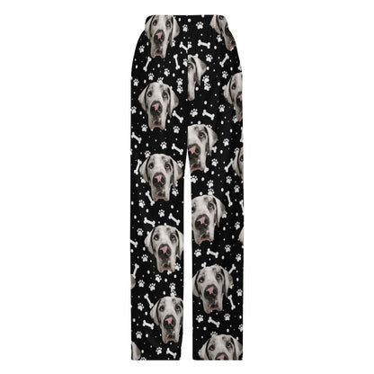 FACE w PAWS-n-BONES Women's Pajamas Pants