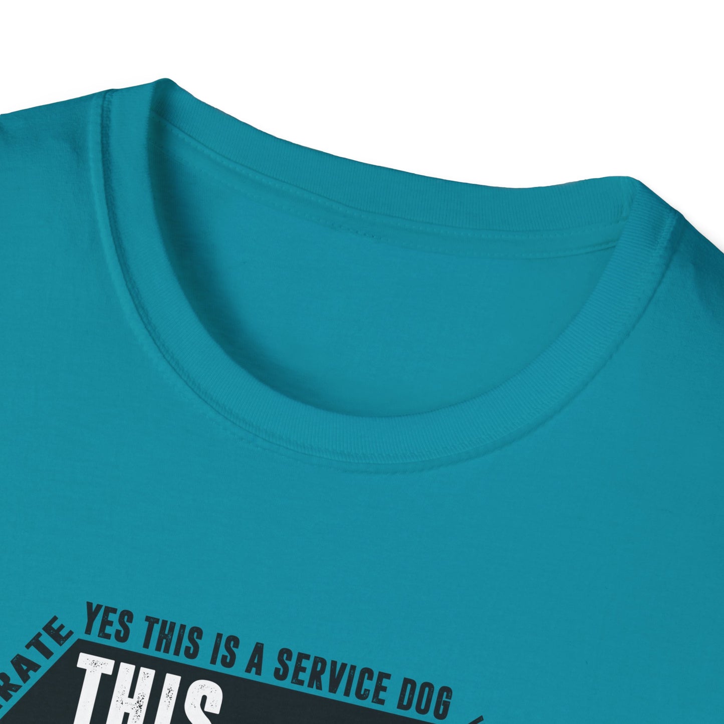 THIS DOG IS ALLOWED - SERVICE DOG _ Unisex Softstyle T-Shirt