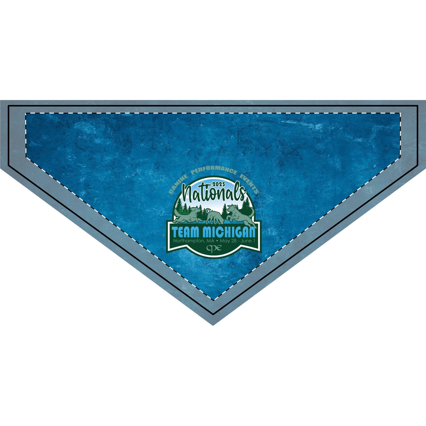 CPE TEAM MICHIGAN Clip-on Pet Bandana