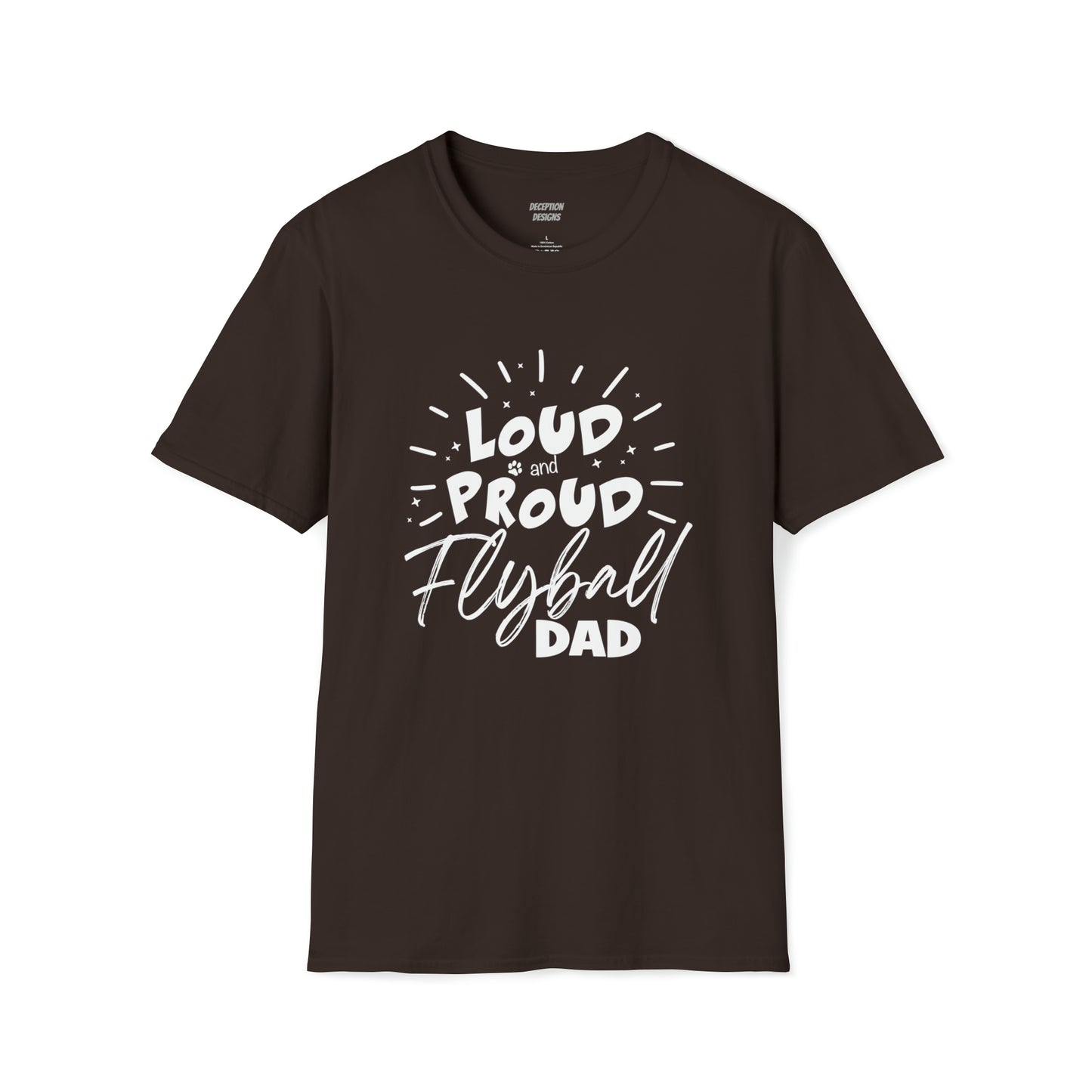 LOUD PROUD FLYBALL DAD 2 -  Unisex Softstyle T-Shirt