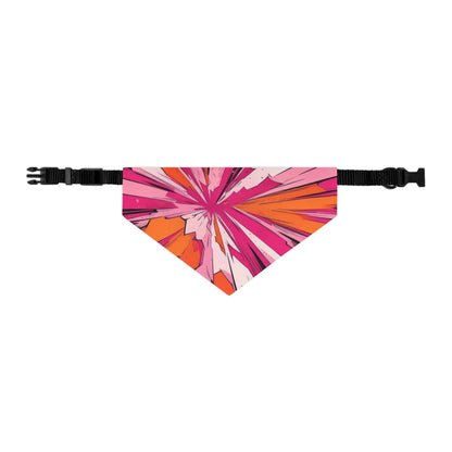 PINK ORANGE #1 Pet Bandana Collar