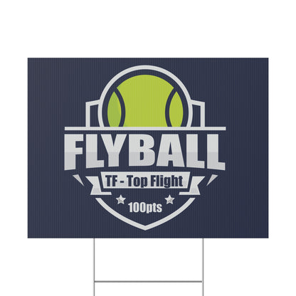 FLYBALL TITLE Plastic Yard Sign