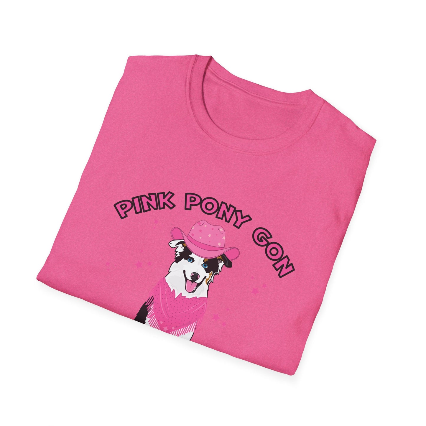 pink pony Unisex Softstyle T-Shirt