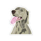 Weimaraner Die-Cut Stickers