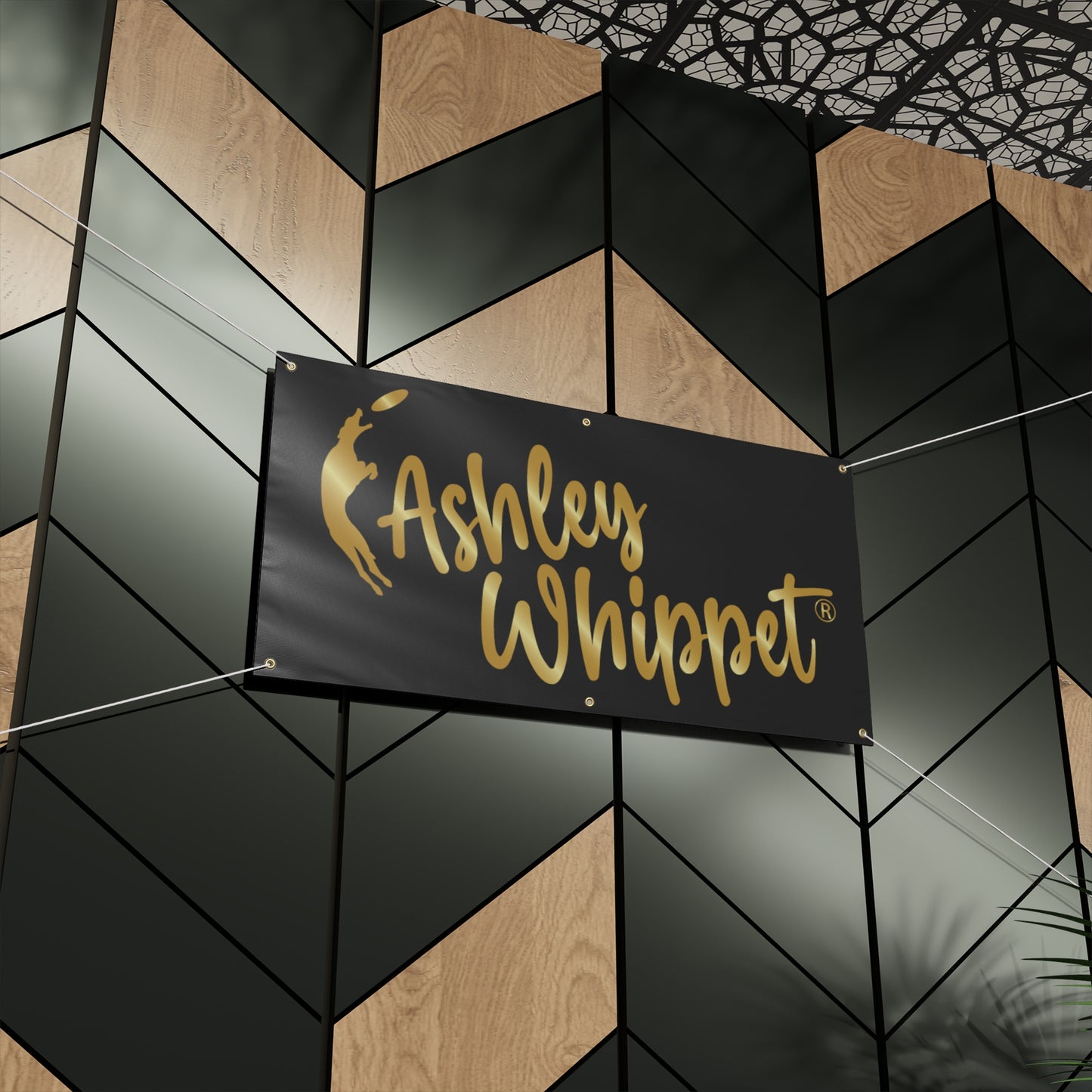 ASHLEY WHIPPET Matte Banner