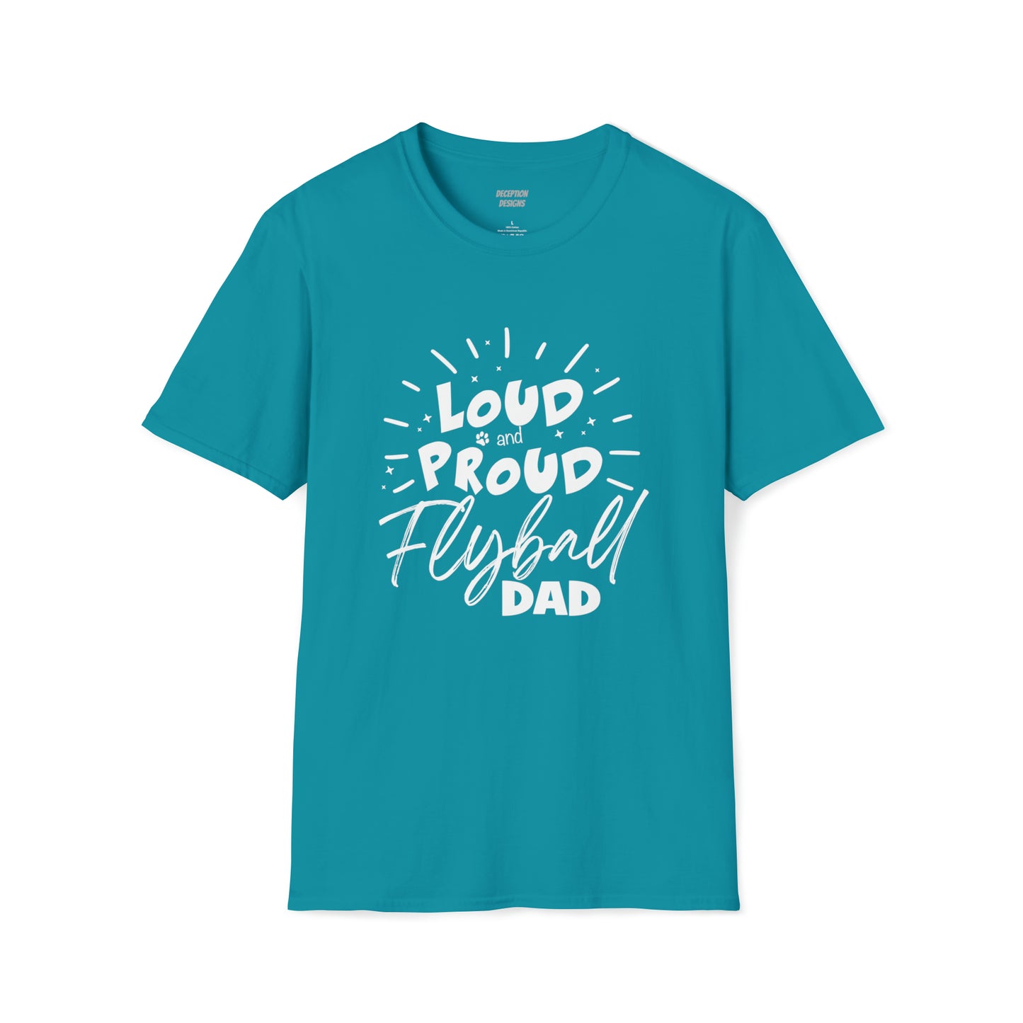 LOUD PROUD FLYBALL DAD 2 -  Unisex Softstyle T-Shirt