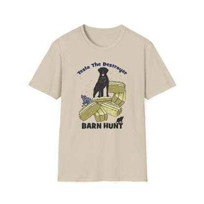 TESLA Barn Hunt Unisex Softstyle T-Shirt