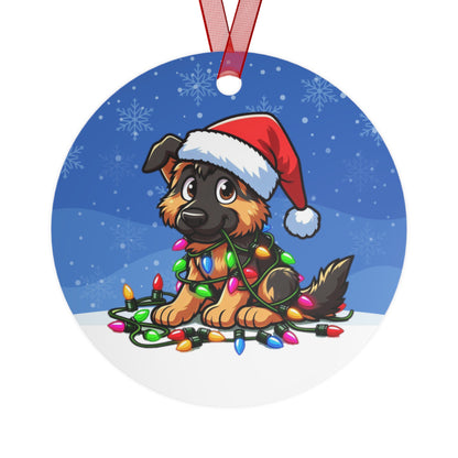 SHEPHERD HOLIDAY Metal Ornament