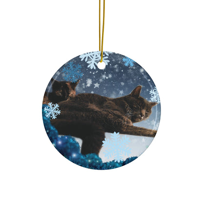 Amanda  Cats  Ceramic Ornaments