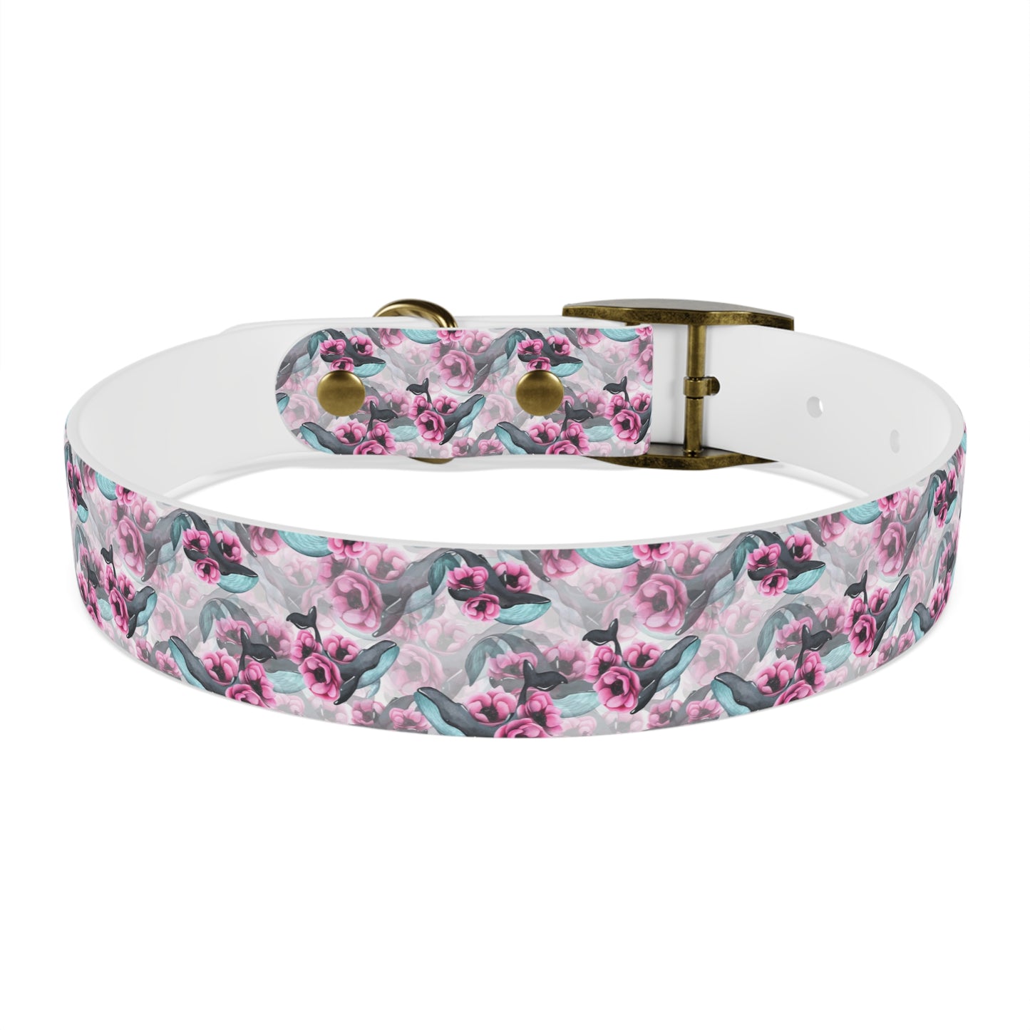 FLORAL ORCA  Dog Collar