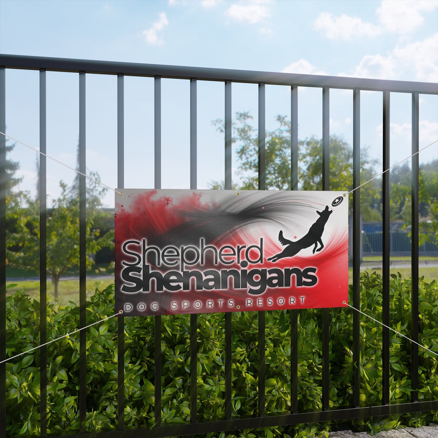 shepherd shenanigans Matte Banner