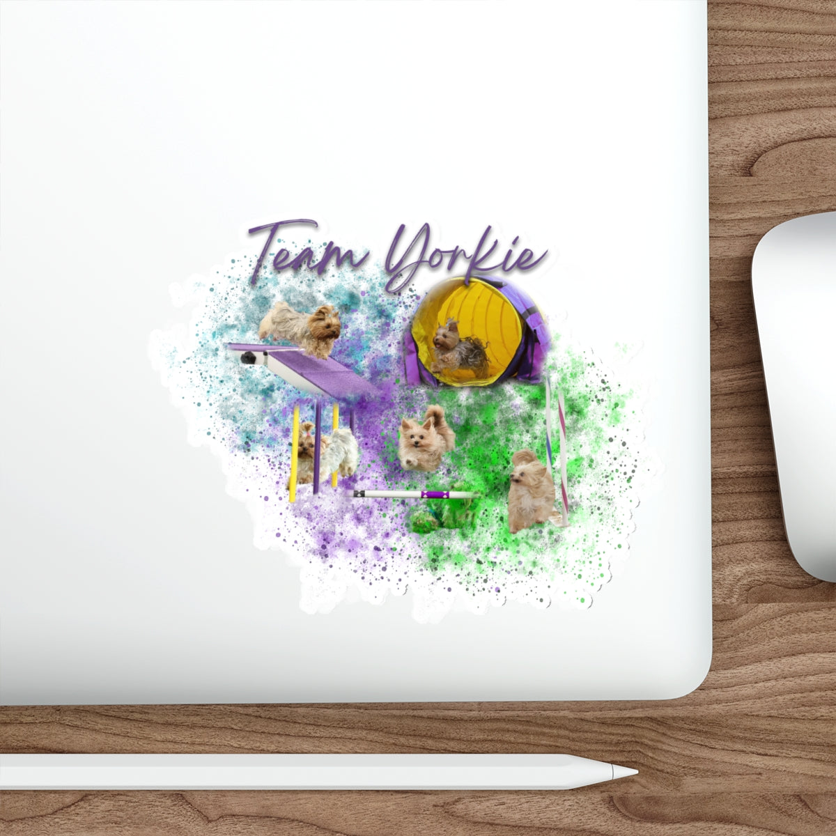 TEAM YORKIE  Die-Cut Stickers