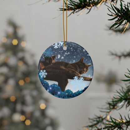Amanda  Cats  Ceramic Ornaments