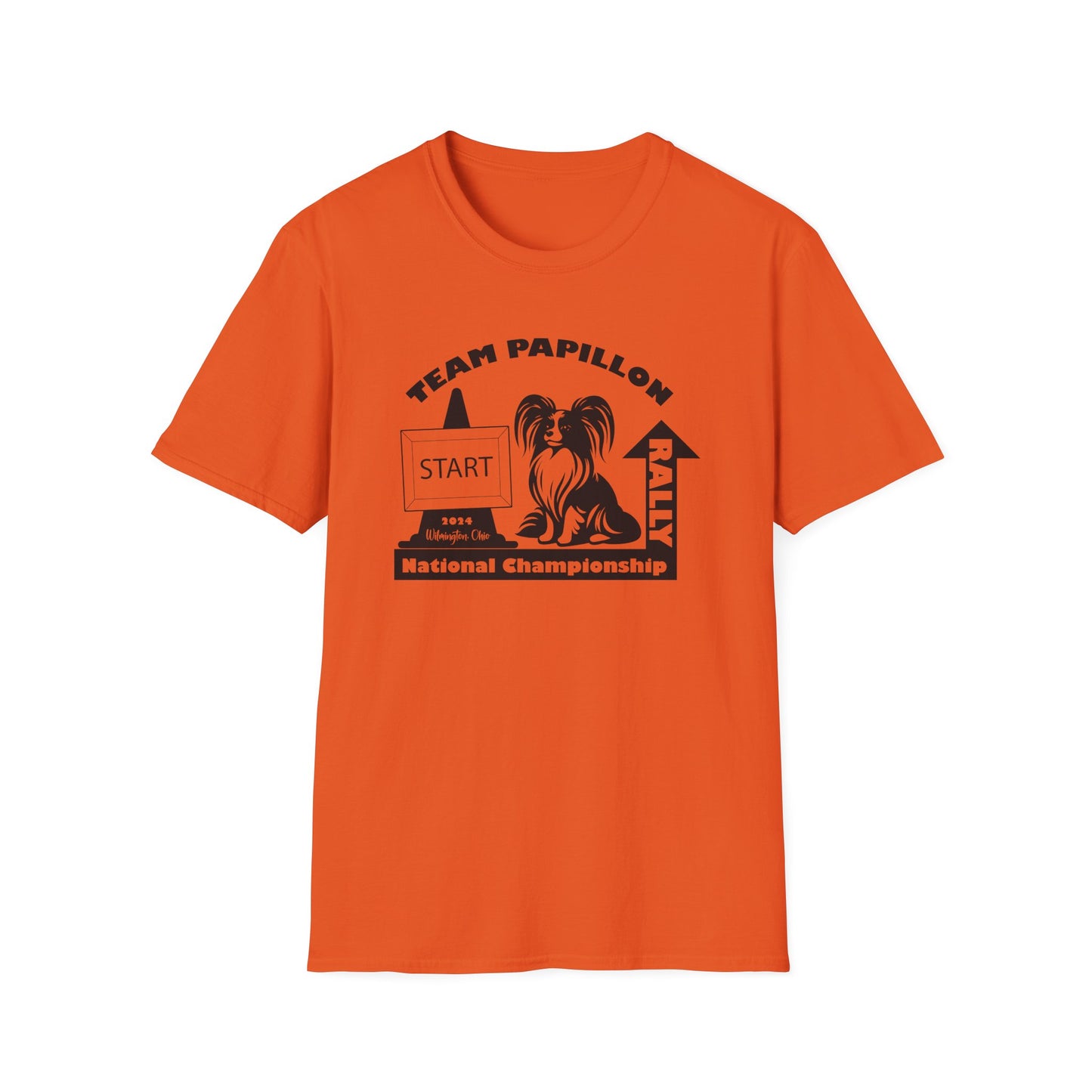 2 RALLY NATIONALS - Papillon Unisex Softstyle T-Shirt