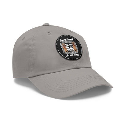 TEAM THEOS - Dad Hat with Leather Patch (Round)