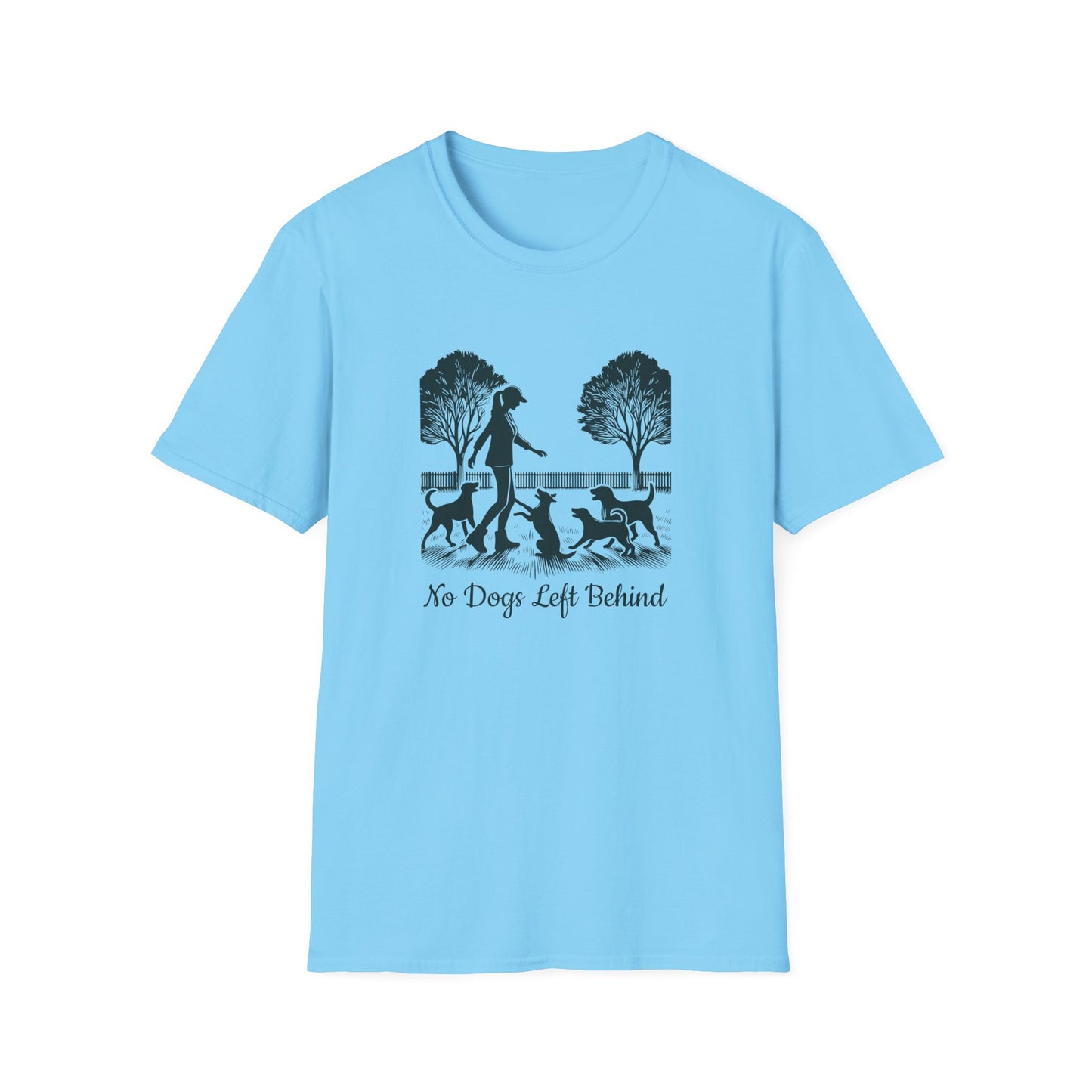 3 No Dogs Left Behind - Unisex Softstyle T-Shirt
