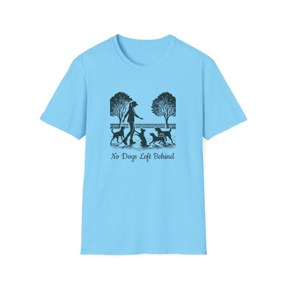 3 No Dogs Left Behind - Unisex Softstyle T-Shirt