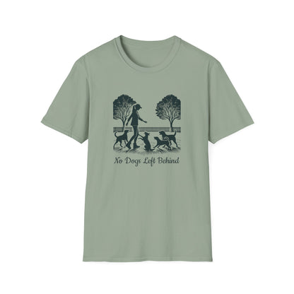 3 No Dogs Left Behind - Unisex Softstyle T-Shirt