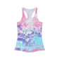 TEAM BOOMER Tie Dye Racerback Tank Top