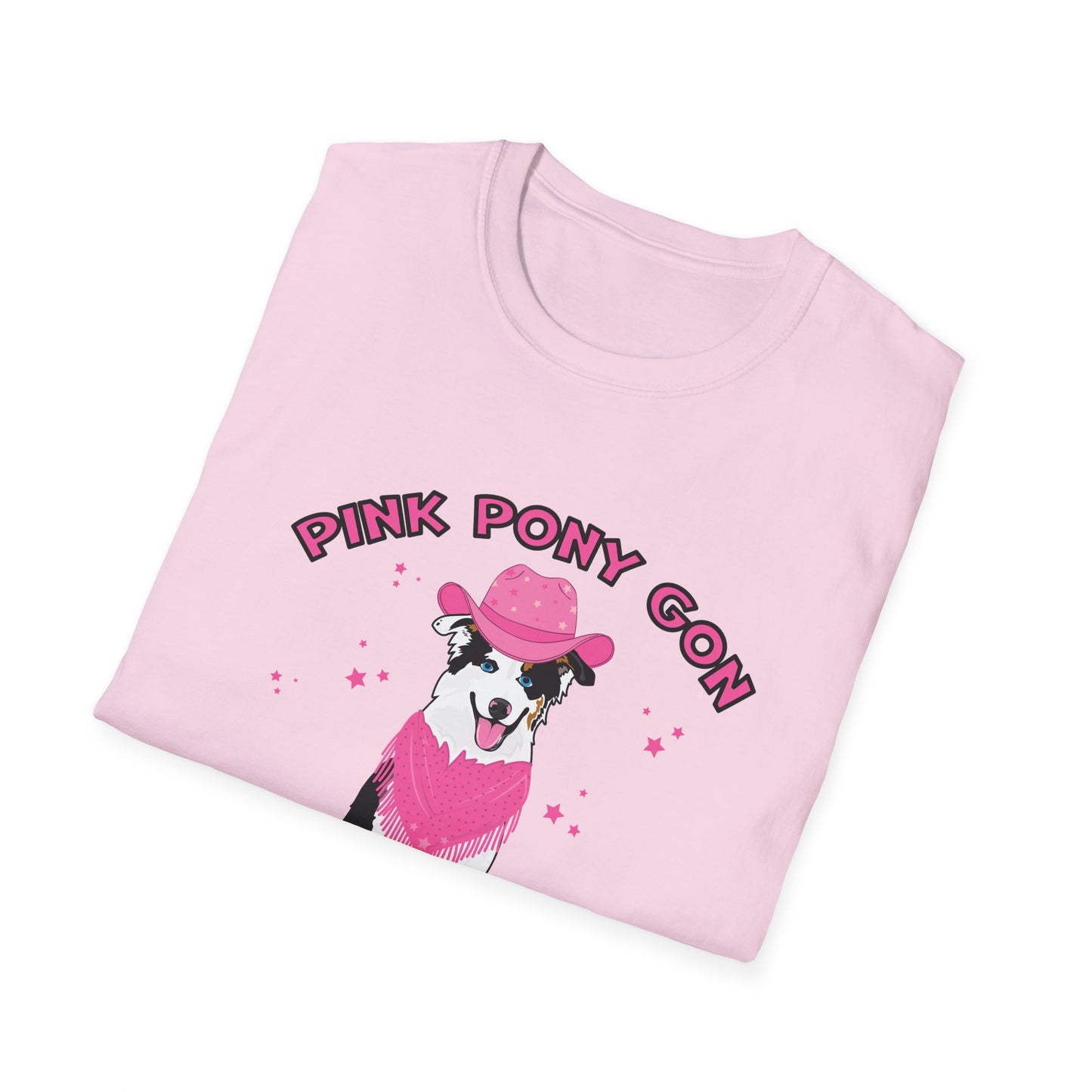 pink pony Unisex Softstyle T-Shirt