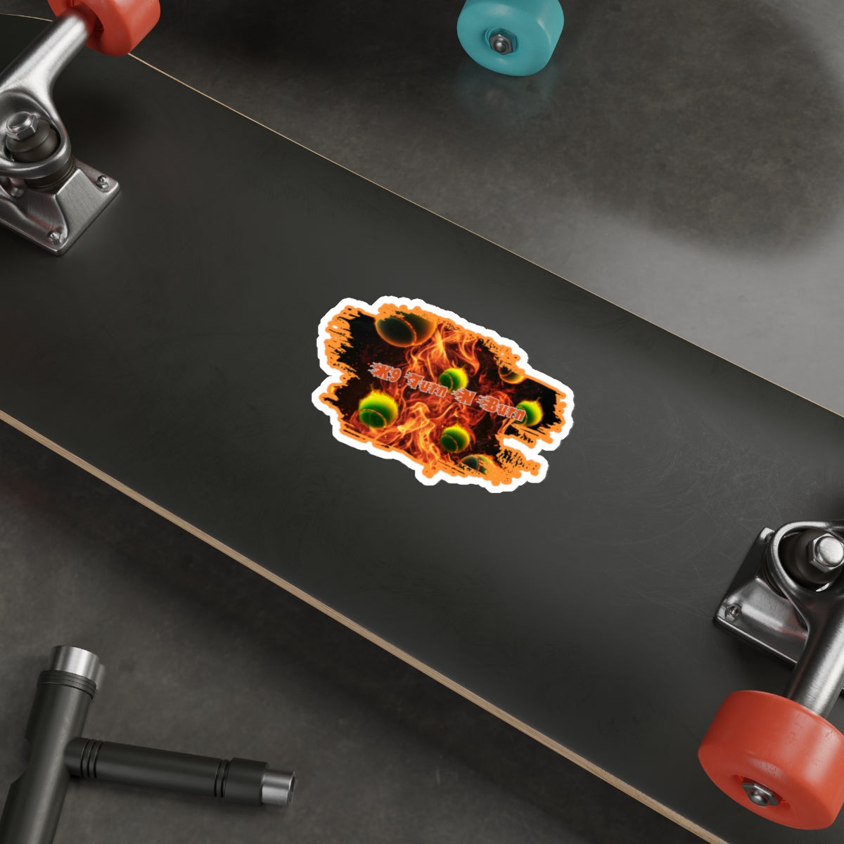 text  turn burn    Stickers