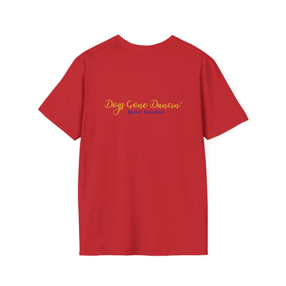 Purple  Dogs Gone Dancin'  Unisex Softstyle T-Shirt